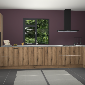 Goud eiken keuken Lille 53063