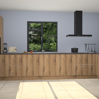 Goud eiken keuken Lille 53066