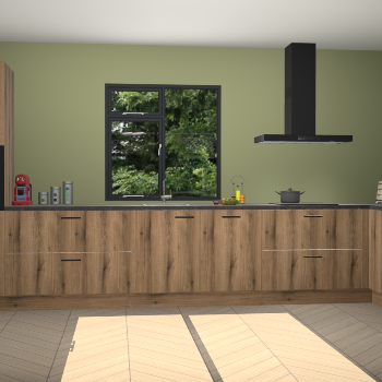 Goud eiken keuken Lille 53068