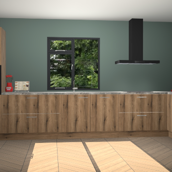 Goud eiken keuken Lille 53071