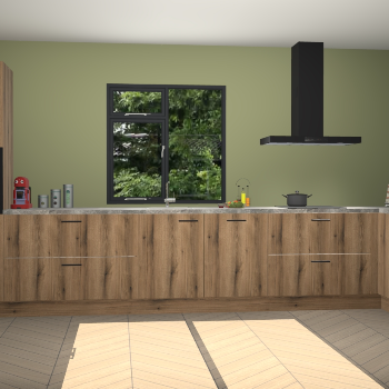 Goud eiken keuken Lille 53074