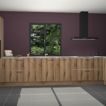 Goud eiken keuken Lille 53075