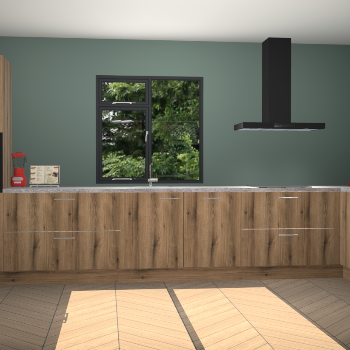 Goud eiken keuken Lille 53077