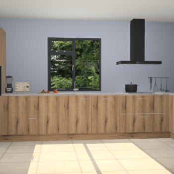 Goud eiken keuken Lille 53078