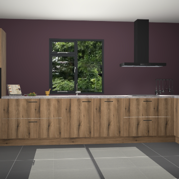 Goud eiken keuken Lille 53081