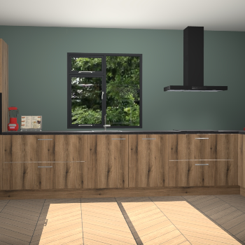 Goud eiken keuken Lille 53083