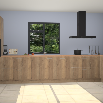 Chocolade eiken keuken Lille 53098