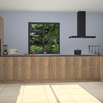 Chocolade eiken keuken Lille 53111