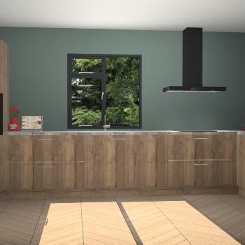 Chocolade eiken keuken Lille 53116