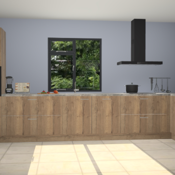 Chocolade eiken keuken Lille 53117