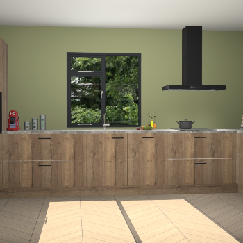 Chocolade eiken keuken Lille 53119