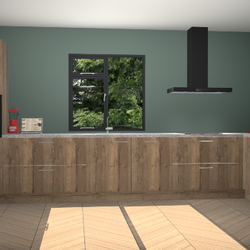 Chocolade eiken keuken Lille 53122