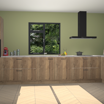 Chocolade eiken keuken Lille 53125