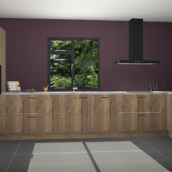 Chocolade eiken keuken Lille 53126