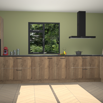 Chocolade eiken keuken Lille 53132