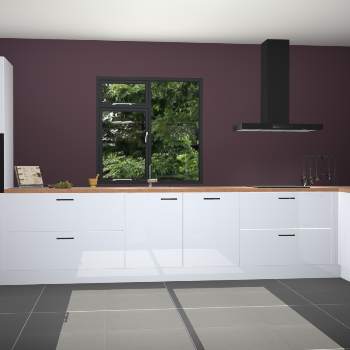 Sneeuwwitte hoogglans keuken Lille 53190