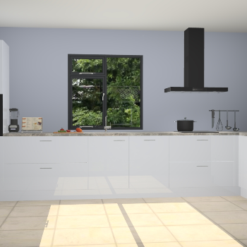 Sneeuwwitte hoogglans keuken Lille 53219