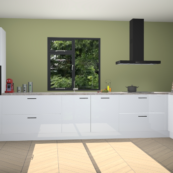 Sneeuwwitte hoogglans keuken Lille 53227