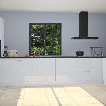 Sneeuwwitte hoogglans keuken Lille 53232