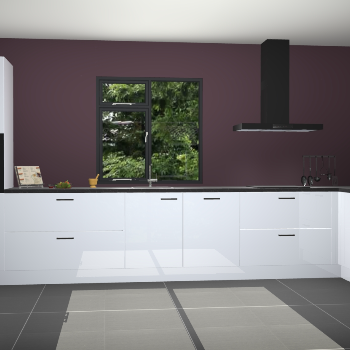 Sneeuwwitte hoogglans keuken Lille 53235