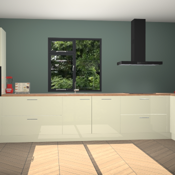 Magnolia hoogglans keuken Lille 53440