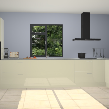 Magnolia hoogglans keuken Lille 53459