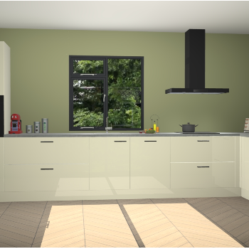 Magnolia hoogglans keuken Lille 53461