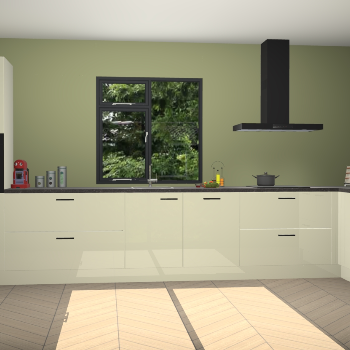 Magnolia hoogglans keuken Lille 53467