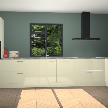 Magnolia hoogglans keuken Lille 53470