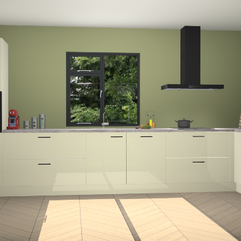 Magnolia hoogglans keuken Lille 53479