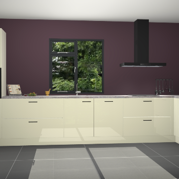 Magnolia hoogglans keuken Lille 53480