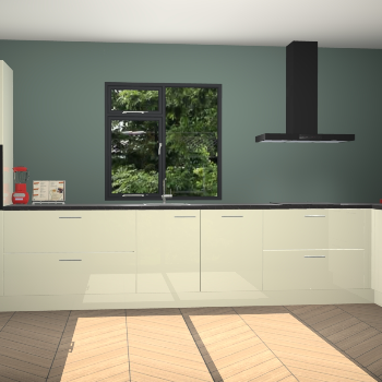 Magnolia hoogglans keuken Lille 53482