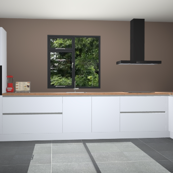 Sneeuwwitte greeploze keuken Lille 53534