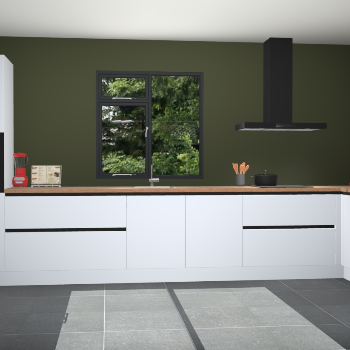 Sneeuwwitte greeploze keuken Lille 53537