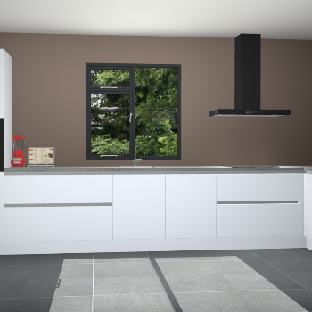 Sneeuwwitte greeploze keuken Lille 53574