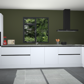 Sneeuwwitte greeploze keuken Lille 53577