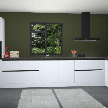 Sneeuwwitte greeploze keuken Lille 53583