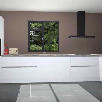 Sneeuwwitte greeploze keuken Lille 53586