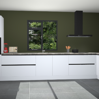 Sneeuwwitte greeploze keuken Lille 53589