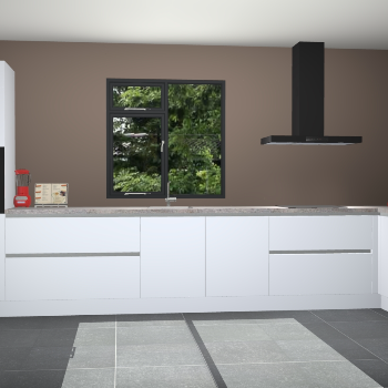 Sneeuwwitte greeploze keuken Lille 53592