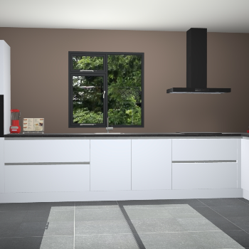 Sneeuwwitte greeploze keuken Lille 53598