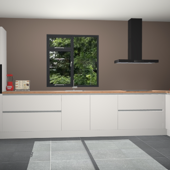 Sneeuwwitte greeploze keuken Lille 53680