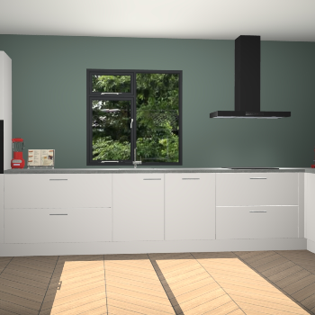 Zijdegrijze keuken Lille 53684