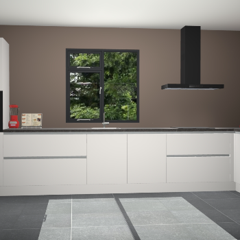 Sneeuwwitte greeploze keuken Lille 53692