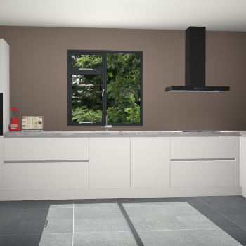 Sneeuwwitte greeploze keuken Lille 53704