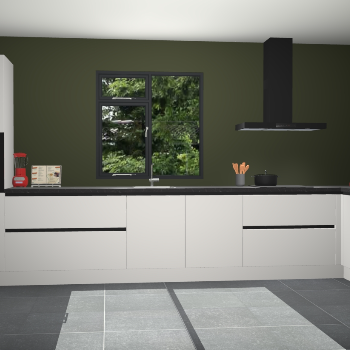 Sneeuwwitte greeploze keuken Lille 53713