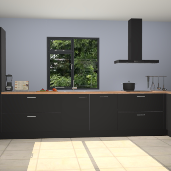 Zwarte keuken Lille 53820