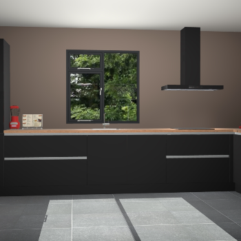 Zwarte greeploze keuken Lille 53821