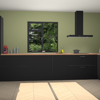 Zwarte keuken Lille 53822