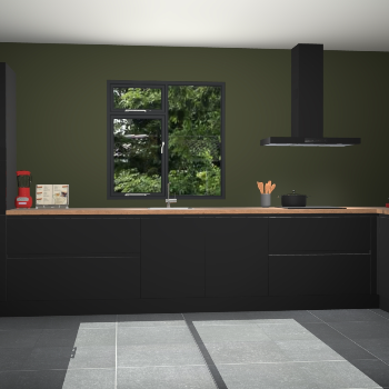 Zwarte greeploze keuken Lille 53824